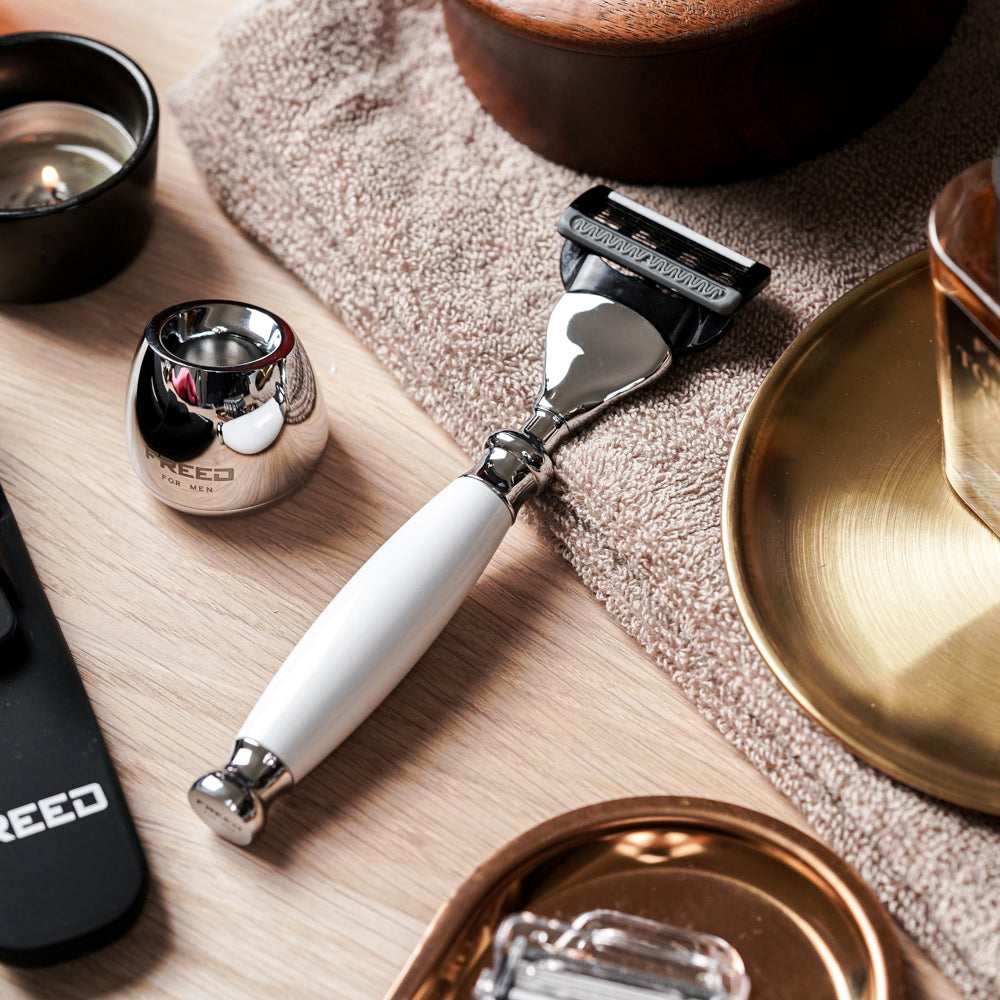 【兩週年特仕款】五刀式刮鬍刀 - 珍珠白