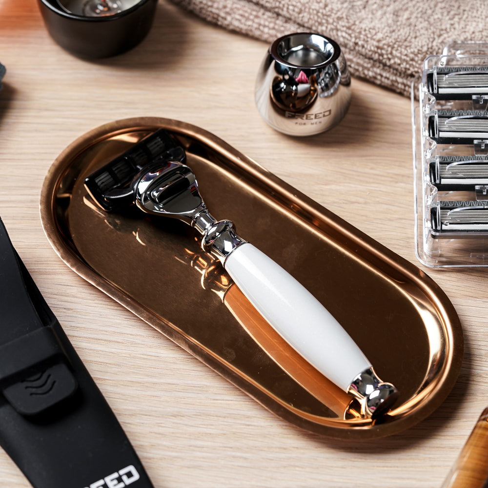 【兩週年特仕款】五刀式刮鬍刀 - 珍珠白