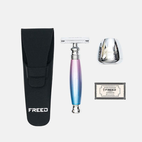 【兩週年特仕款】尊爵四件組雙刃刮鬍刀禮盒 - 獨角獸 - FREED