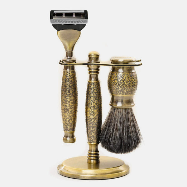 【兩週年紀念款】 豪華典藏版刮鬍刀禮盒 - 仿古銅蝕刻雕花 - FREED