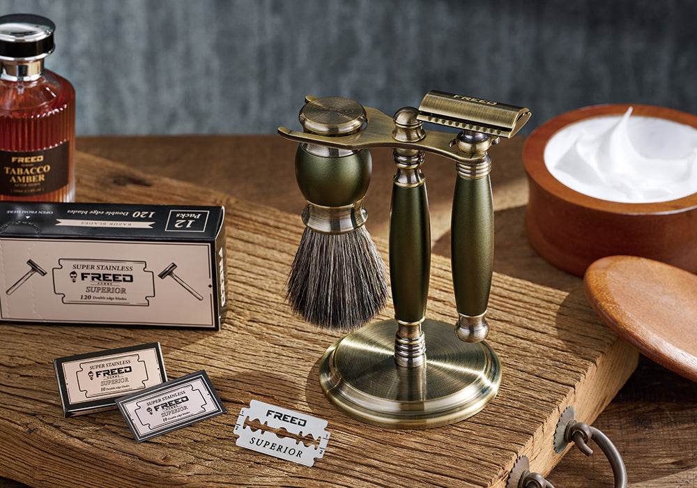 豪華四件雙刃刮鬍刀禮盒 - FREED