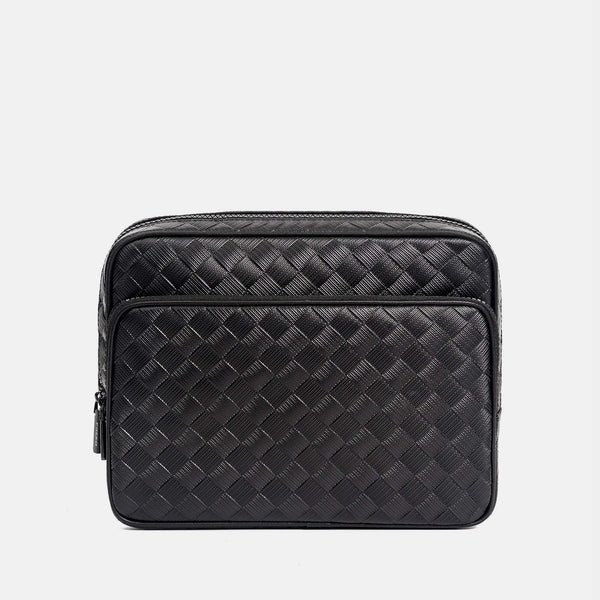 【FREED】編織壓花方格斜肩包 - FREED