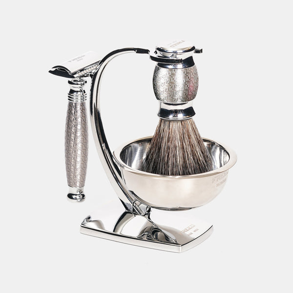 全鍍鎳浮雕，銀色，低角度，展示架FREED 客製化刻字