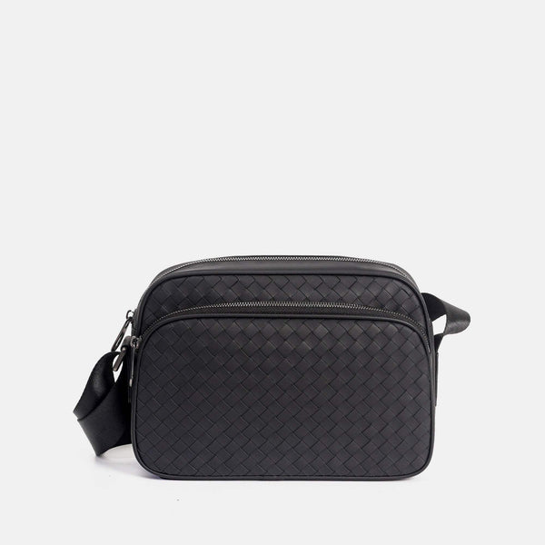 【FREED】手工細編織皮革郵差包 - FREED