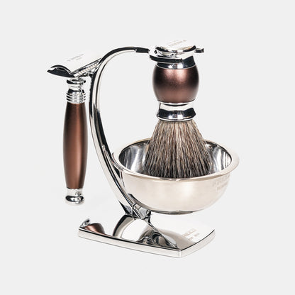 【FREED】雙刃式刮鬍刀天行者禮盒五件組 - 馬鞍棕