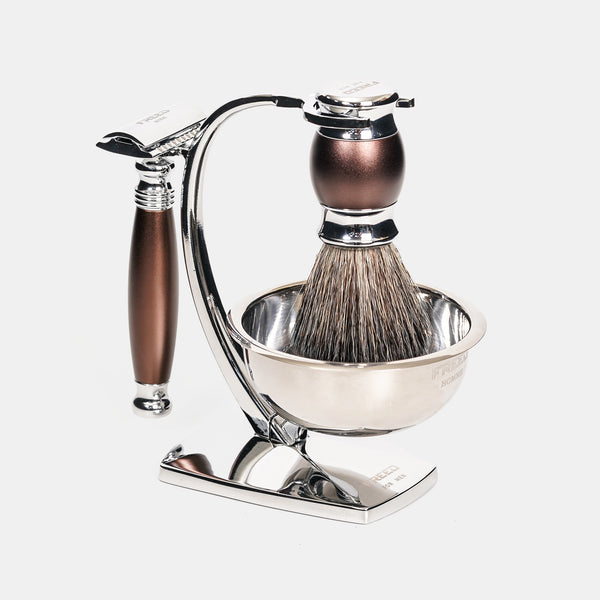 【FREED】雙刃式刮鬍刀天行者禮盒五件組 - 馬鞍棕