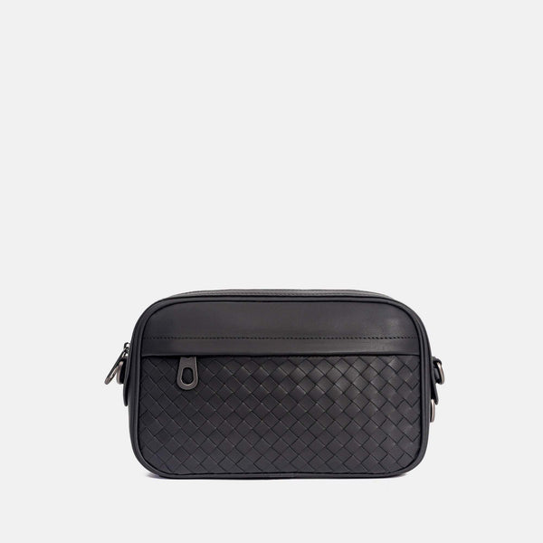 【FREED】手工細編織皮革郵差包(小) - FREED