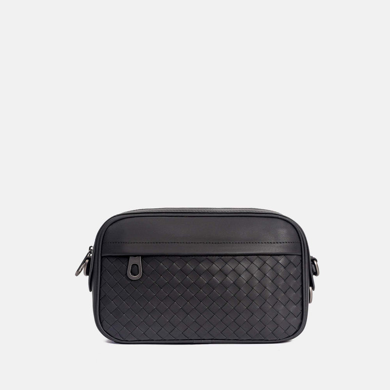 【FREED】手工細編織皮革郵差包(小) - FREED