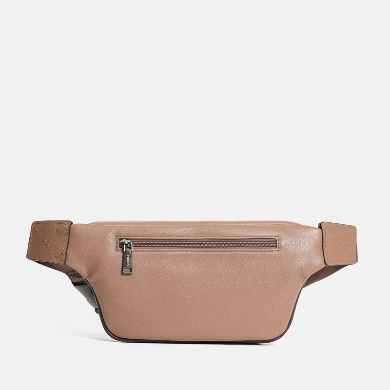 【FREED】手工拼色真皮胸包 - FREED