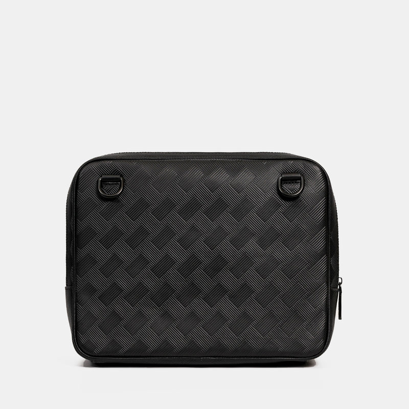 【FREED】編織壓花斜方格斜肩包