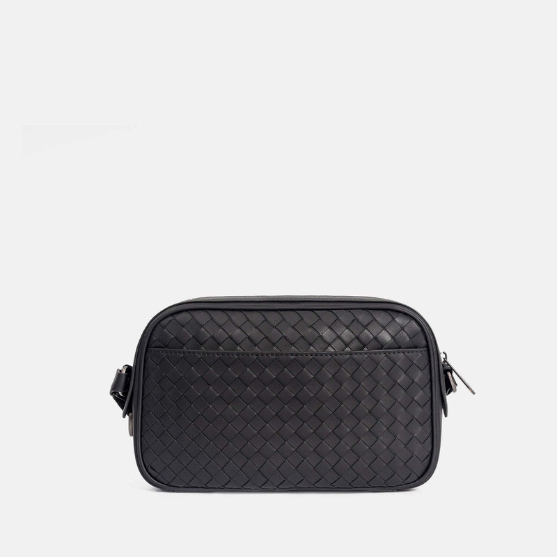 【FREED】手工細編織皮革郵差包(小) - FREED