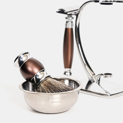 【FREED】雙刃式刮鬍刀天行者禮盒五件組 - 馬鞍棕