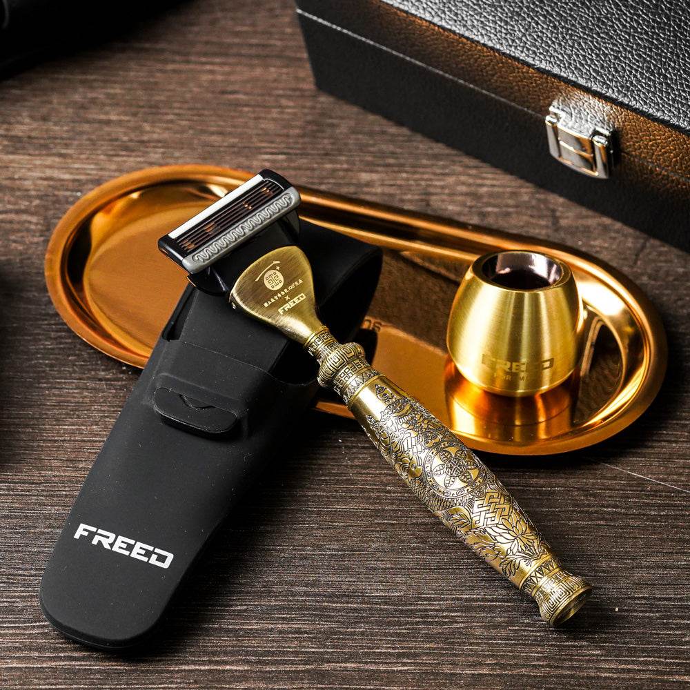 【FREED X 國立故宮博物院】 一百周年限定紀念款四件組刮鬍刀禮盒 - FREED