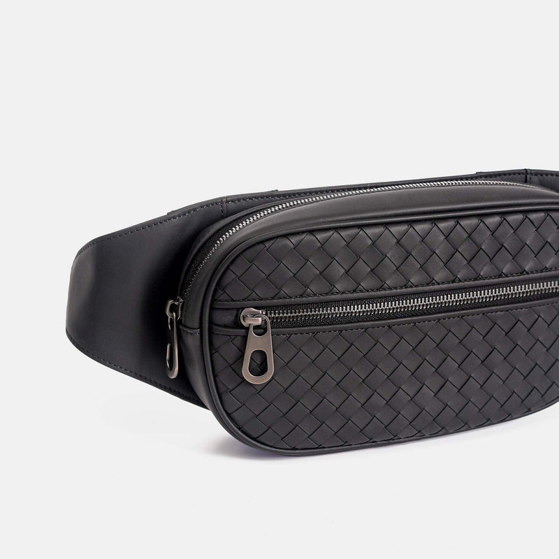 【FREED】都會機能手工細編織胸包 - FREED