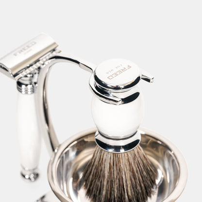 【FREED】雙刃式刮鬍刀天行者禮盒五件組 - 珍珠白