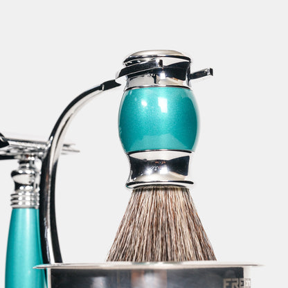 【FREED】雙刃式刮鬍刀天行者禮盒五件組 - 湖水綠