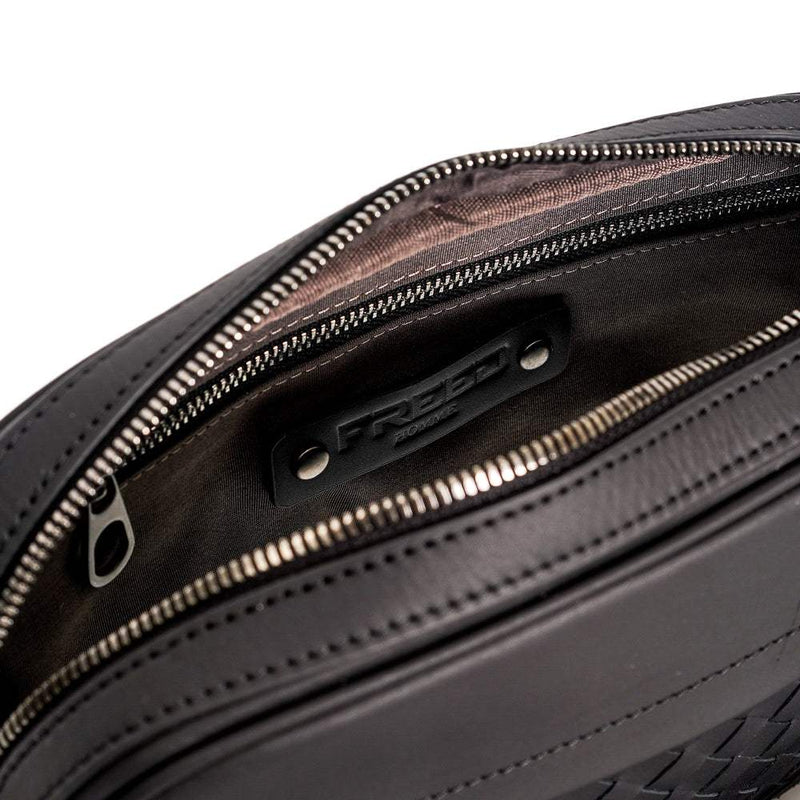 【FREED】手工細編織皮革郵差包(小) - FREED