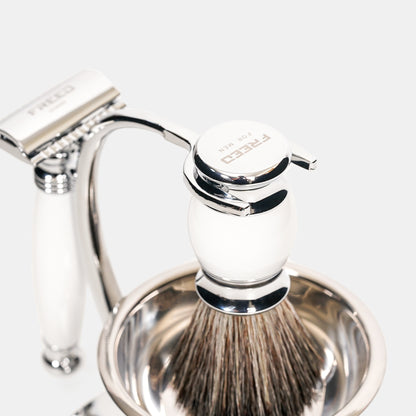 【FREED】雙刃式刮鬍刀天行者禮盒五件組 - 珍珠白