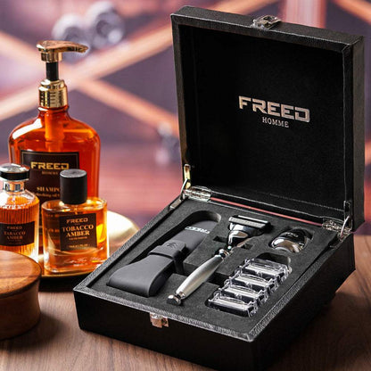 【一周年紀念款】尊爵四件組刮鬍刀禮盒 - 阿提米絲 - FREED