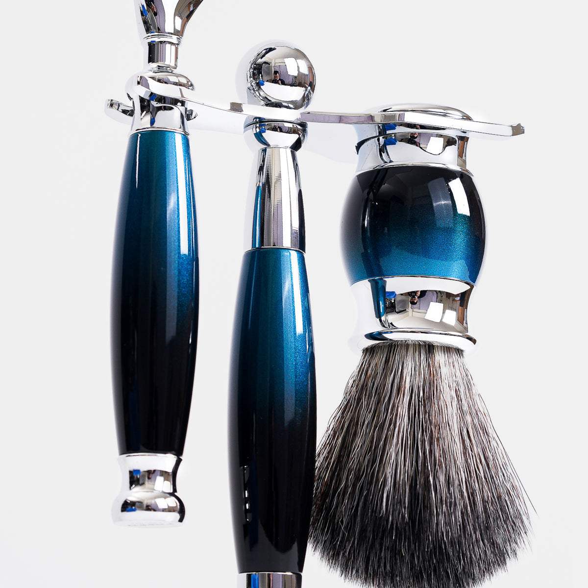 一週年限量紀念款 - 銀河藍_豪華典藏版四件組刮鬍刀禮盒 - FREED