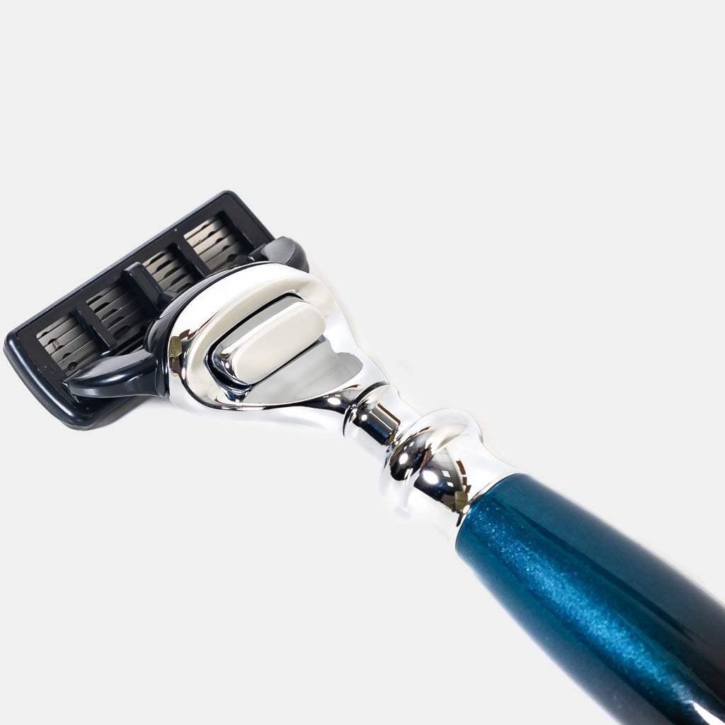 一週年限量紀念款 - 銀河藍_豪華典藏版四件組刮鬍刀禮盒 - FREED