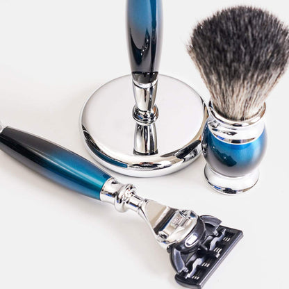 一週年限量紀念款 - 銀河藍_豪華典藏版四件組刮鬍刀禮盒 - FREED