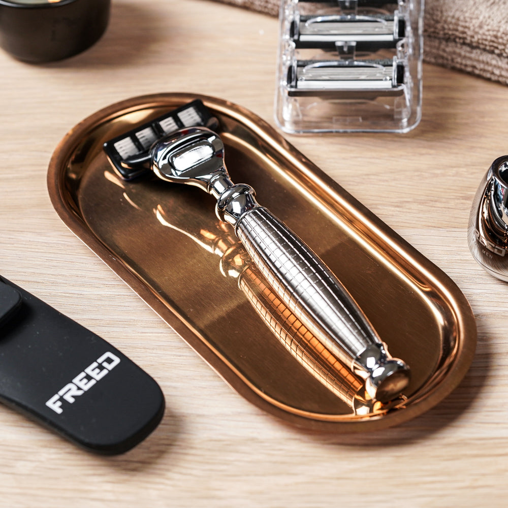 【蝕刻系列】五刀式刮鬍刀 - 手雷款