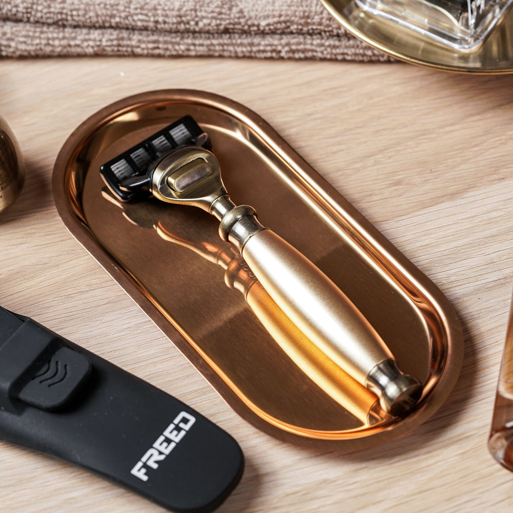 【古銅系列】五刀式刮鬍刀 - 阿波羅