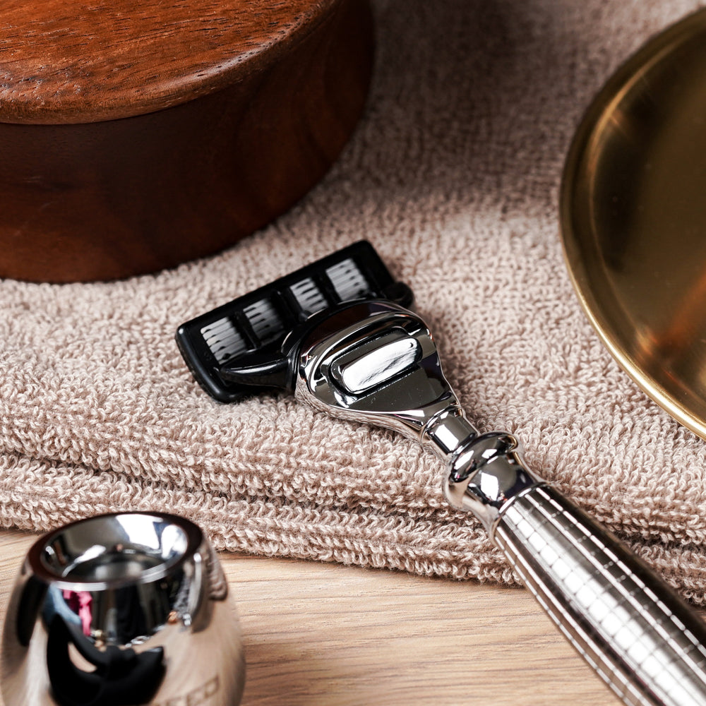 【蝕刻系列】五刀式刮鬍刀 - 手雷款