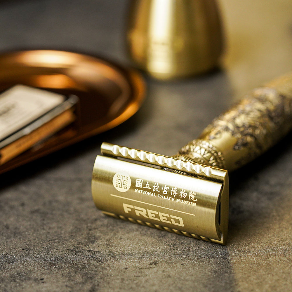 【FREED X 國立故宮博物院】  一百周年限定紀念款 - 雙刃式四件組刮鬍刀禮盒