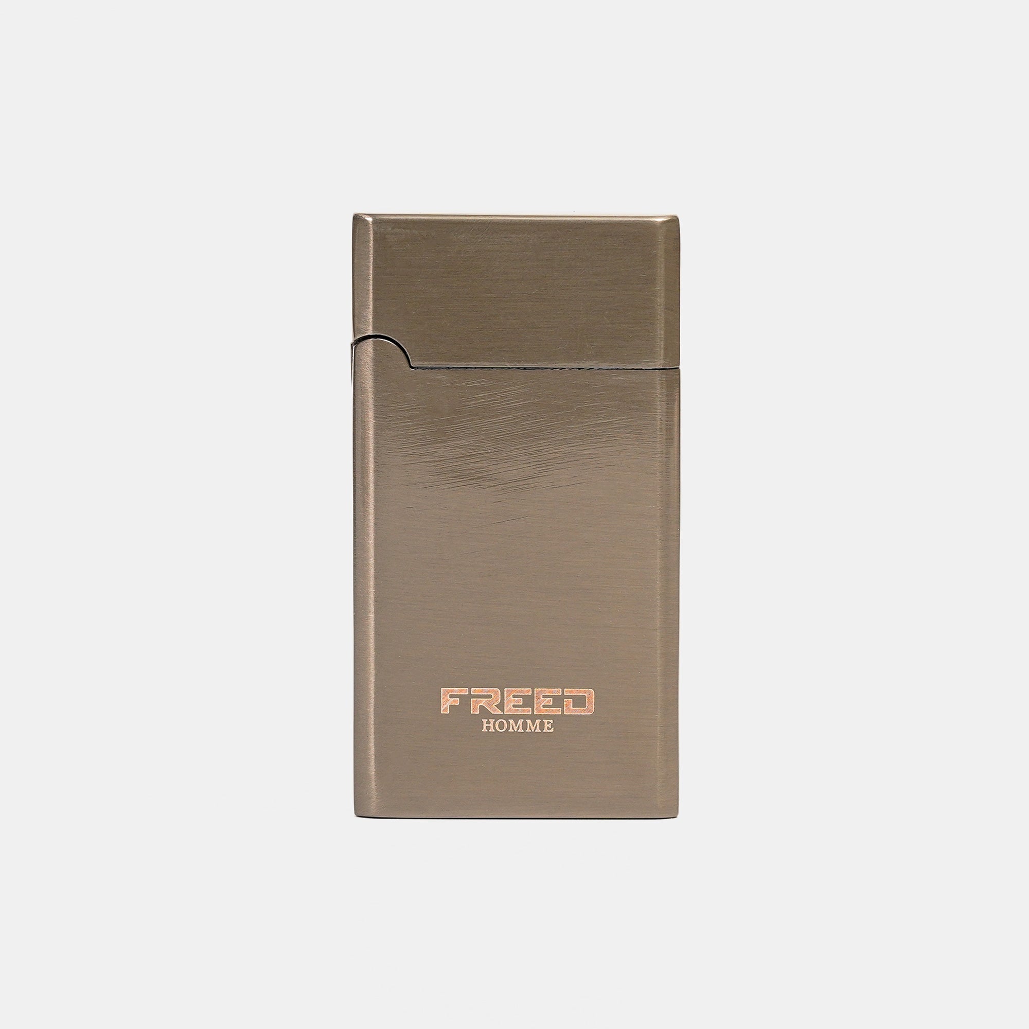 【FREED】金屬拉絲微光瓦斯打火機 - 曜黑