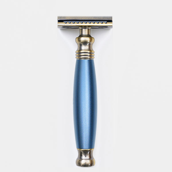 金屬復古，帝王藍，居家剃鬚。FREED 客製化刻字。