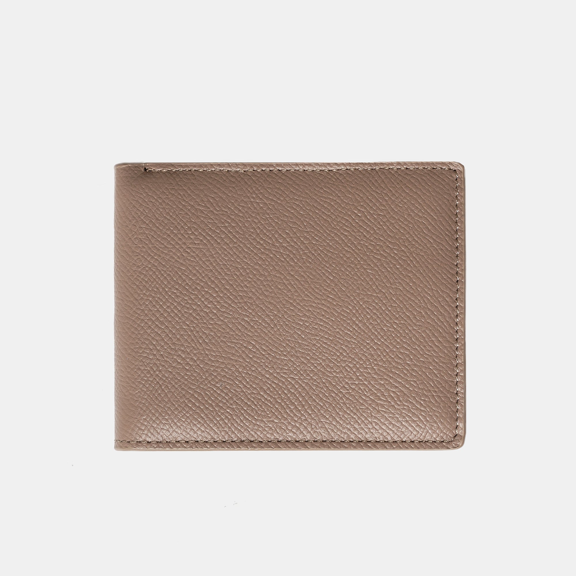 【FREED】經典 Epsom 粒面真皮短夾 - 沙丘棕