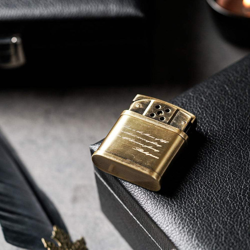 【FREED】復古拉絲黃銅煤油打火機 - FREED