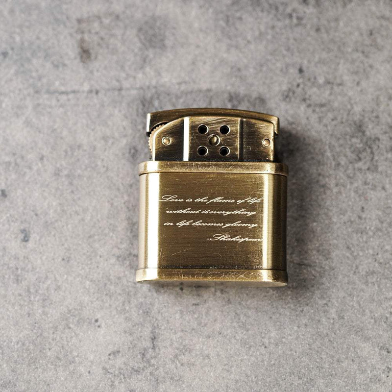 【FREED】復古拉絲黃銅煤油打火機 - FREED