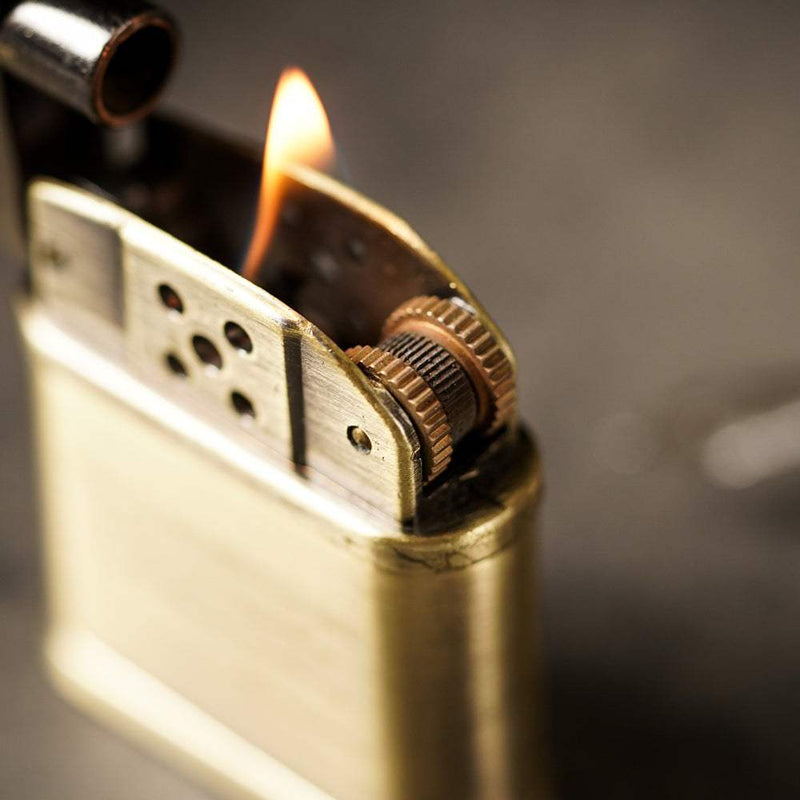 【FREED】復古拉絲黃銅煤油打火機 - FREED