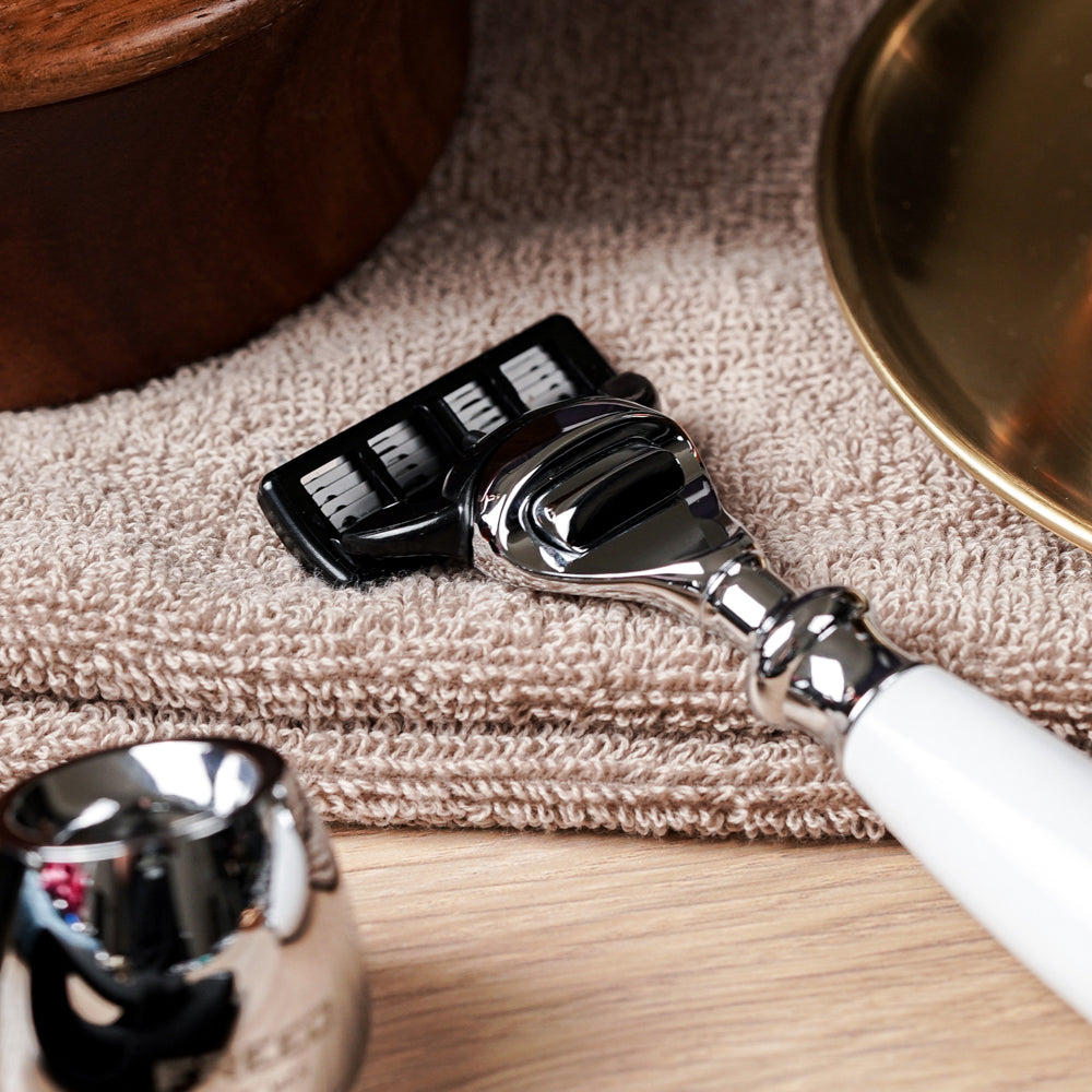 【兩週年特仕款】五刀式刮鬍刀 - 珍珠白