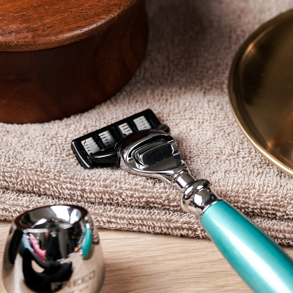 【兩週年特仕款】五刀式刮鬍刀 - 湖水綠