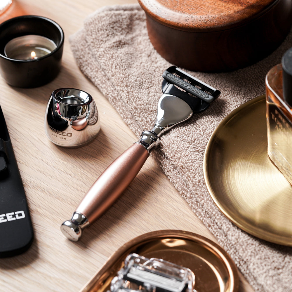 【兩週年特仕款】五刀式刮鬍刀 - 玫瑰金