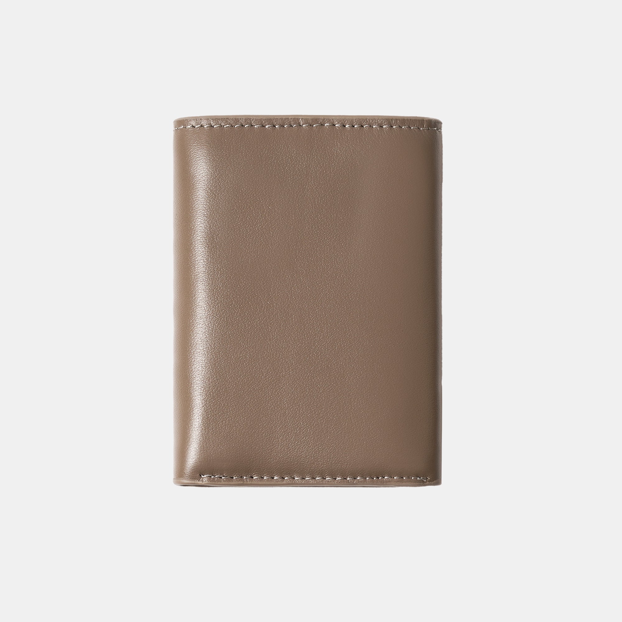 【FREED】紳士極潤頭層納帕(Nappa)真皮三折短夾 - 沙丘棕