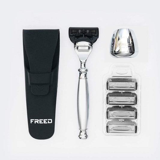 【一周年紀念款】尊爵四件組刮鬍刀禮盒 - 阿提米絲 - FREED