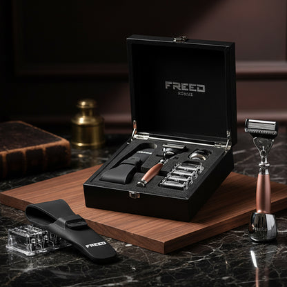 【兩週年特仕款】尊爵四件組刮鬍刀禮盒 - 玫瑰金